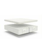 Pack 2 Magal-matrassen 30 cm + 1 topmatras 5 cm wit - 2x80x200 cm