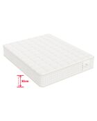 Pack Magal Matratze 30 cm mit weißem Lattenrost — 140 x 200 cm