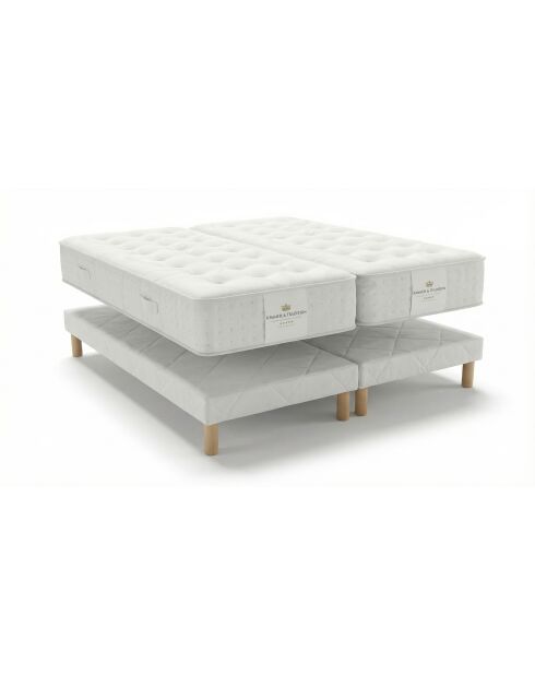 Confezione 2 materassi Heritage 27 cm + 2 basi bianche - 2x80x200 cm