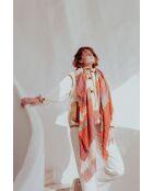 Sjaal van 100% roze wol - 100x190cm