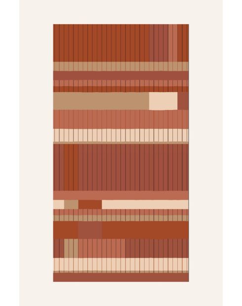 Schal aus 100% rosafarbener Wolle, 100 x 190 cm