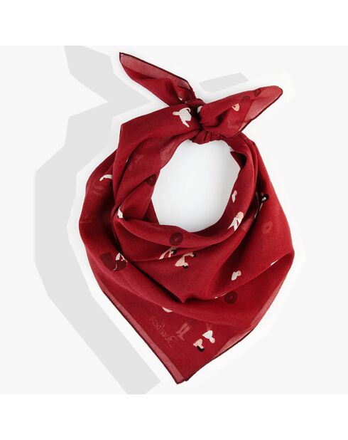 100% biologisch katoenen zwemmerssjaal rood - 72x70 cm