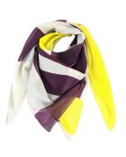 Sjaal van 100% biologisch katoen Plein air geel - 100x100 cm