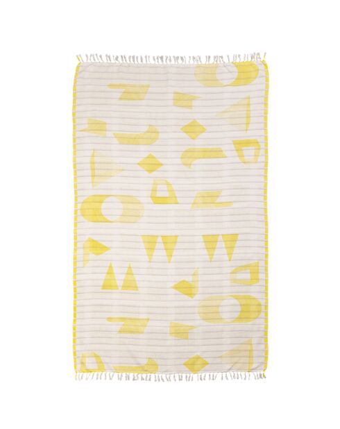Fouta Sens jaune - 100x200 cm