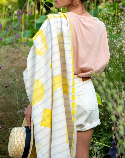 Fouta Sens jaune - 100x200 cm