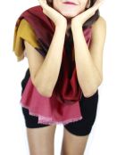 Roze Inifni stola van 100% biologisch katoen - 200x100 cm