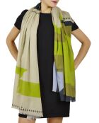 Dot by Dot Green Stola aus 100% Bio-Baumwolle, 200 x 100 cm