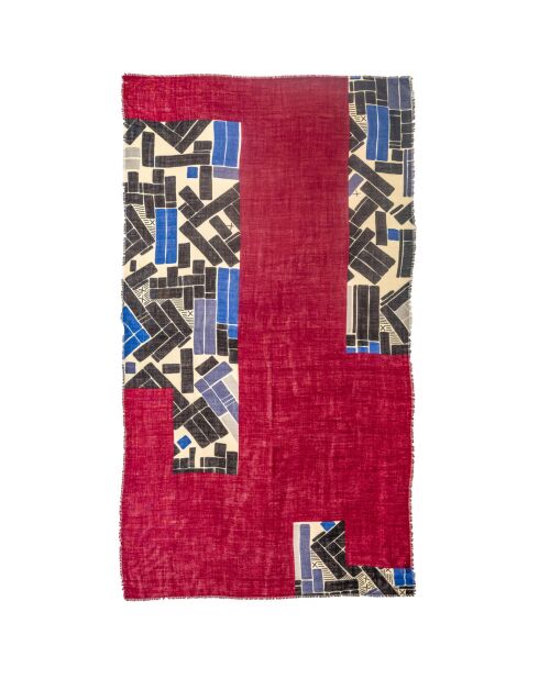 Foulard Structuré en 100% Laine violet/magenta - 70x180 cm