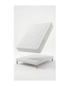 Pack Matelas Magal 25 cm + Sommier blancs - 140x190 cm