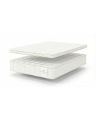 Pack Matelas Magal 30 cm + Surmatelas 5 cm blancs - 140x200 cm