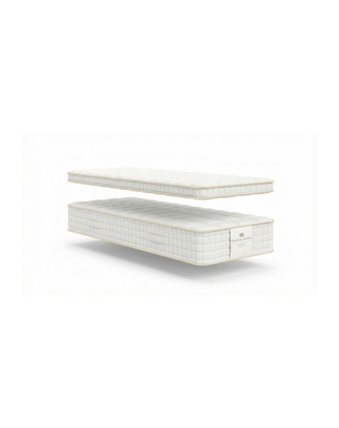 Pack Matelas Magal 25 cm + Surmatelas 5 cm blancs - 80x200 cm