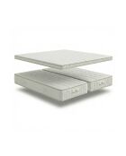 Pack 2 Magal-matrassen 25 cm + 1 topmatras 5 cm wit - 2x90x200 cm