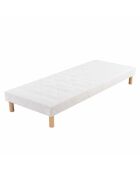 Pack Matelas Magal 25 cm + Sommier blancs - 90x200 cm