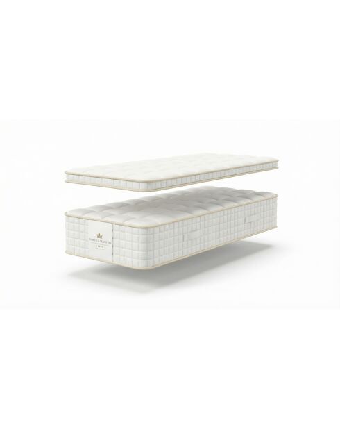 Pack Matelas Magal 30 cm + Surmatelas 5 cm blancs - 90x200 cm