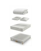 Packung Magal-Matratze, 30 cm, 2 Lattenroste 160 x 200 cm, 2 Kissen 60 x 40 cm, Bettdecke 240 x 220 cm — 160 x 200 cm