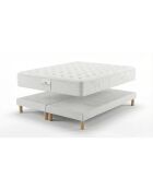 Pacchetto materassi Heritage 27 cm + 2 basi bianche - 2x80x200 cm