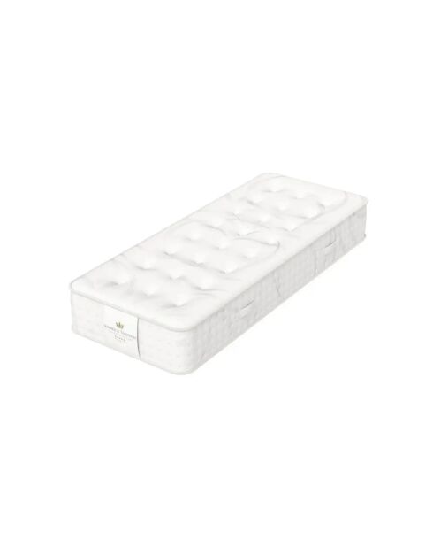 Pack Matelas Héritage 27 cm + Sommier blancs - 90x200 cm