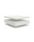 Pack Matelas Magal 25 cm + Surmatelas 5 cm blancs - 140x190 cm