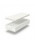 Heritage matraspakket 27 cm + matrasbeschermer 5 cm wit - 90x200 cm