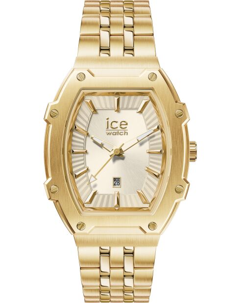 Gouden Ice Holiday stalen dameshorloge