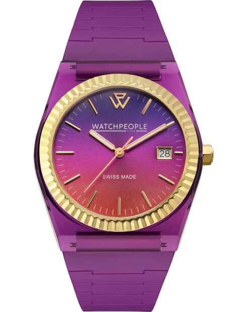 Montre WP1 Rose nuit coucher de soleil violette