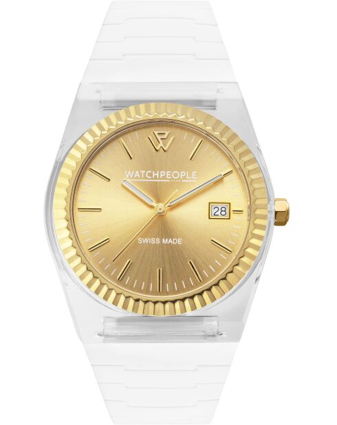 Montre WP1 Transparent blanche