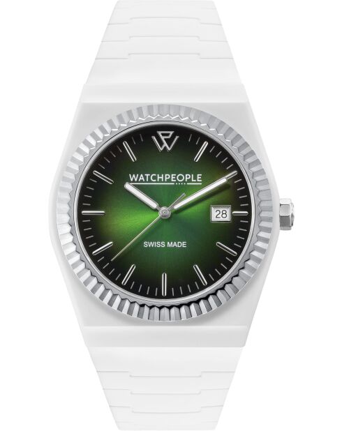 Montre WP1 Solide BK vert radial blanche