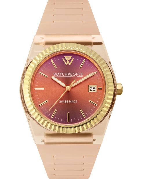 Reloj transparente Sunset Soft Peach WP1