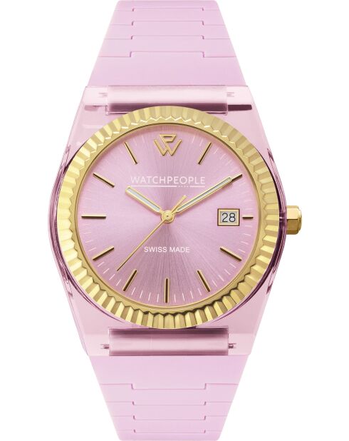 WP1 zachtroze horloge