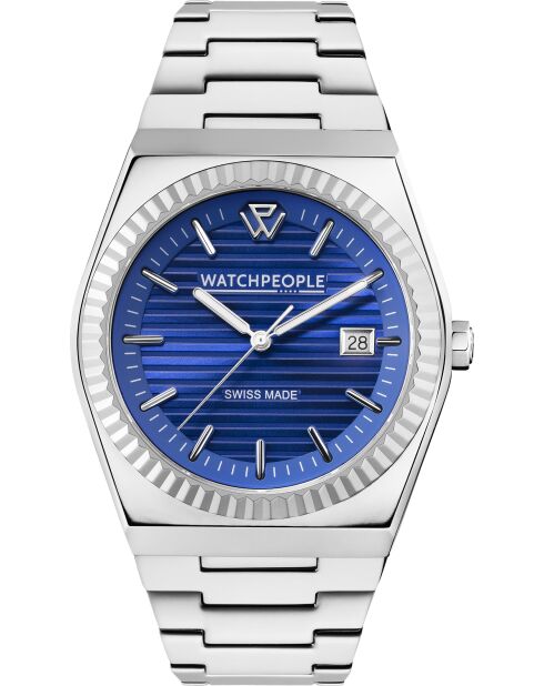 Montre WP1 Brossée Lignes argentée