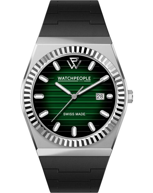 Montre WP1 Argenté Brillant noire