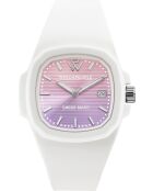 Montre WP4 Nuances rose coucher de soleil blanche