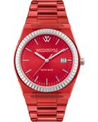 Reloj rojo real transparente WP1