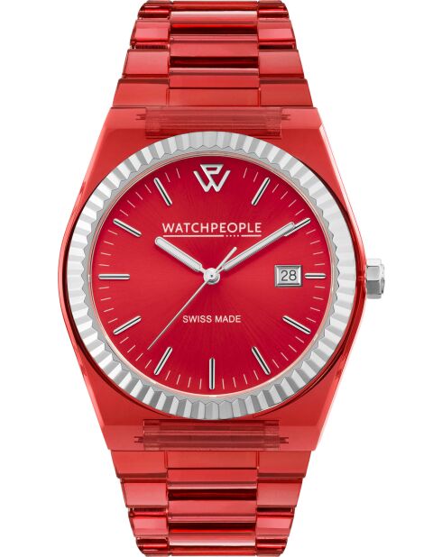 Montre WP1 Transparent Rouge royal