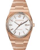 WP1 Armbanduhr aus gebürstetem Roségold mit quadratischem Text