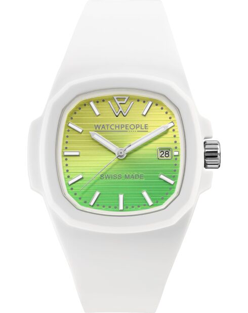 Montre WP4 Nuances jaune coucher de soleil blanche