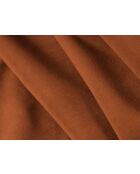 Canapé D'Angle Panoramique (Côté Gauche) Velours Jane 6 Places Terracotta - 336x166x74 cm