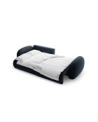 Canapé D'Angle Convertible Avec Rangement Kora 3 Places Bleu Marine - 262x149x88 cm