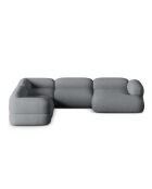 Lony Modulares Panorama-Ecksofa für 5 Personen, für links, grau, 345 x 250 x 68 cm