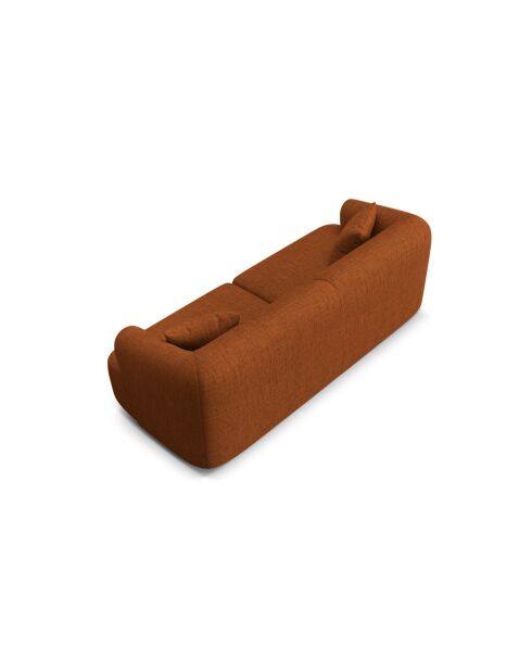 Canapé Modulaire Talia 3 Places Brique - 220x90x70 cm