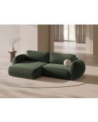 Canapé D'Angle Convertible Avec Rangement Kora 3 Places Vert - 262x149x88 cm