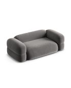 Lony 3-Sitzer-Sofa aus grauem Samt, 210 x 100 x 68 cm