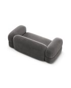 Lony 3-Sitzer-Sofa aus grauem Samt, 210 x 100 x 68 cm