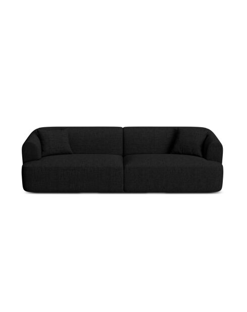 Canapé Modulaire Talia 4 Places Noir - 255x90x70 cm