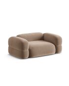 Lony 2-zitsbank in fluweel donkerbeige - 180x100x68 cm