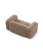 Lony 2-zitsbank in fluweel donkerbeige - 180x100x68 cm