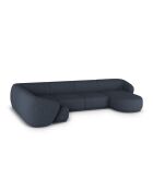 Panoramische linkerhoekbank Jane 6-zits marineblauw - 336x166x74 cm