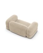 Lony 2-zitsbank fluwelen lichtbeige - 180x100x68 cm