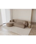 Jane Ecksofa für 4 Personen, Cappuccino, links, 260 x 155 x 74 cm