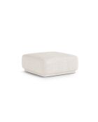 Pouf Jane a 1 posto beige chiaro - 90x90x42 cm